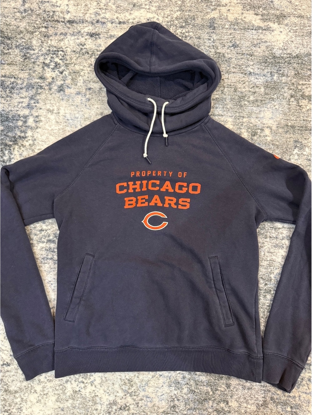Nike Chicago Bears Hoodie Mens Medium Navy Blue NFL Football Pullover Sweatshirt